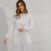 Lunya Long Sleeve Organic Pima Cotton T-shirt In Sincere White