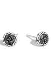 John Hardy Pavé Stud Earrings In Black