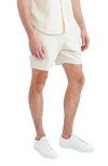 Goodlife Essential Slim Fit Linen & Cotton Shorts In Seed