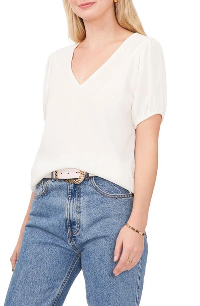 Vince Camuto Puff Sleeve Blouse In New Ivory