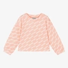 Kenzo Pink Sweatshirt For Girl With Logo