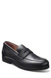 Samuel Hubbard Tailored Traveler Penny Loafer In Black Leather