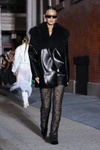 Lapointe Shearling Collar In Black
