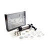 Norpro Stainless Steel Cookie And Icing Press With Storage Case, Black In White