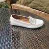 JOHNSTON & MURPHY Maggie Penny Moccasin In White