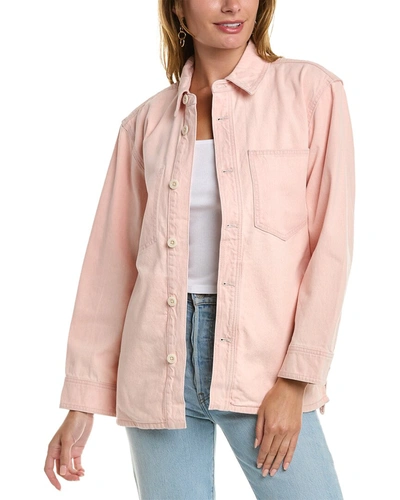 Madewell Shirt Jacket In Pink