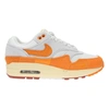 Nike Air Max 1 Sneakers In Gray And Safety Orange-white In Orange