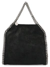 Stella Mccartney Falabella Mini Tote In Metallic Black Vegan Leather