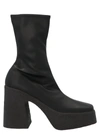 Stella Mccartney Black Skyla 120 Platform Vegan Leather Ankle Boots