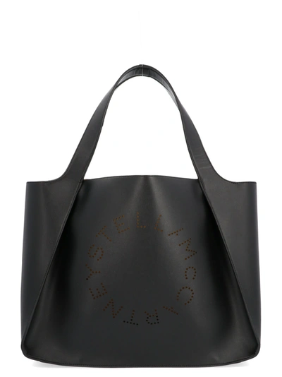 Stella Mccartney Alter East-west Perforated Tote Bag In Black