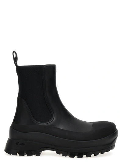 Stella Mccartney Trace Chunky Ankle Boots In Black