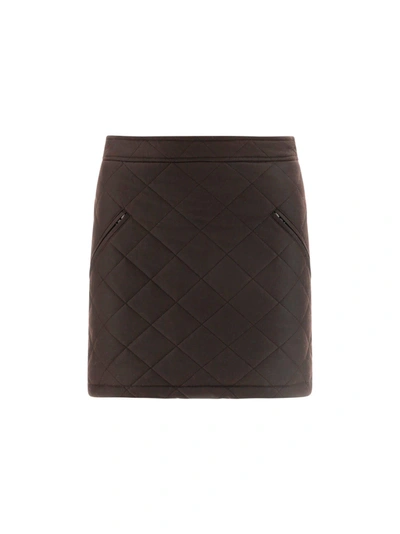 Burberry Casia Skirt In Dark Brown