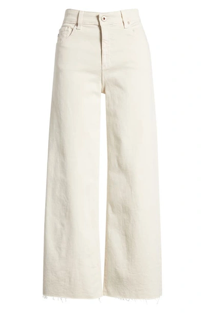 Ag Saige High Rise Cropped Wide Leg Jeans In Dried Spice In Dried Spring