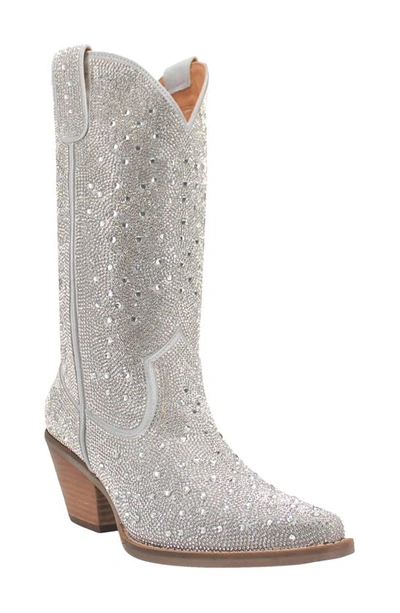 Dingo Silver Dollar Rhinestone Western Boot