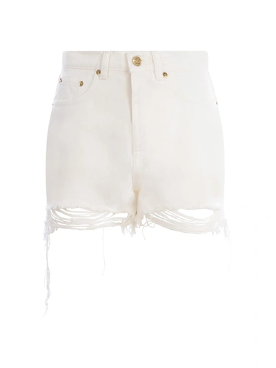 Golden Goose High-rise Shorts In Bianco