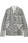 TOPSHOP UNIQUE CLEARY BRODERIE ANGLAISE COTTON SHIRT