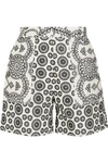 TOPSHOP UNIQUE CLEARY BRODERIE ANGLAISE COTTON SHORTS