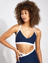 Beyond Yoga Spacedye Outlines Sports Bra In Blue