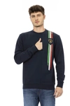 AUTOMOBILI LAMBORGHINI AUTOMOBILI LAMBORGHINI BLUE COTTON MEN'S SWEATER