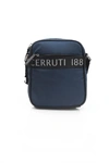 Cerruti 1881 Blue Nylon Messenger Bag In Blue