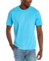 Vince Blue Garment-dyed T-shirt In Washed Fountain