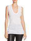 Enza Costa Essential Sleeveless U In White