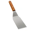 Norpro Stainless Steel Scraper Spatula With Mahogany Handle, 12-inch In Silver