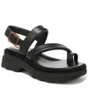 Vince Santa Cruz Toe Ring Strappy Sandals In Black