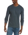 Vince Blue Thermal Long Sleeve T-shirt In Blue