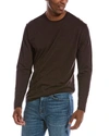 Vince Mini Stripe T-shirt In Black
