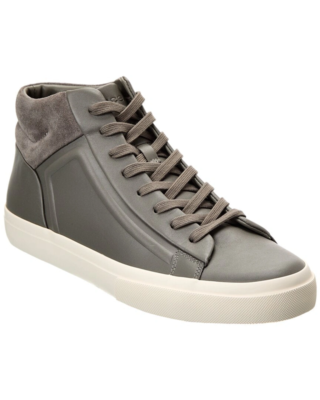 ★Vince (Men)★Fynn★Smoke Grey Vince Fynn High Top Sneaker In Smoke Grey | ModeSens