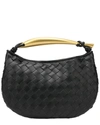 TIFFANY & FRED WOVEN LEATHER TOP HANDLE CLUTCH