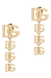 Dolce & Gabbana Dolce&gabbana Dg Charm Drop Earrings In Gold