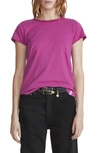 Rag & Bone The Slub Tee In Fuchsia