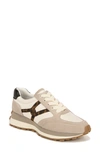 Veronica Beard Valentina Mixed Leather Retro Sneakers In Camel