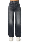 AMIRI DOUBLE WAISTBAND WIDE LEG JEANS