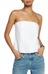 REFORMATION SPRITZ LINEN TUBE TOP