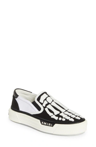 Amiri Skel Top Slip-on Sneakers In White