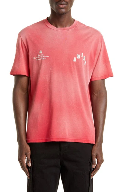 Amiri Red Collegiate T-shirt