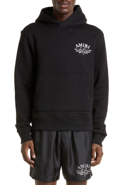 Amiri Black Embroidered Hoodie