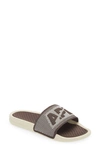 Apl Athletic Propulsion Labs Big Logo Techloom Knit Sport Slide In Chocolate/pristine/pristine