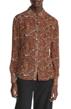 Rag & Bone Antonia Top In Brown Multi