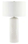 Renwil Valerie Ceramic Table Lamp In Matte Off-white