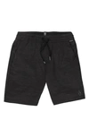 Volcom Kids' Understoned Hybrid Shorts In Black