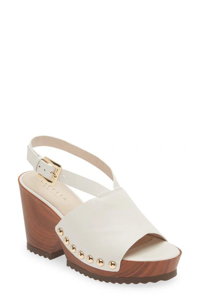 Cecelia New York Amber Platform Wedge Sandal In Alabaster