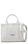 Marc Jacobs The Shiny Crinkle Crossbody Tote Bag In White