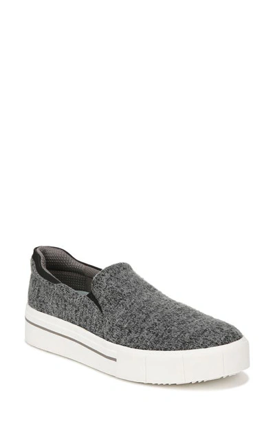 Dr. Scholl's Happiness Lo Slip-on Sneaker In Dark Grey Fabric