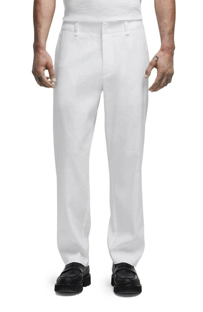 Rag & Bone Men's Shift Linen Trousers In Off White