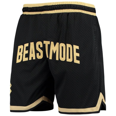 New Jersey Sets Black/gold Beast Mode Varsity Basketball Shorts