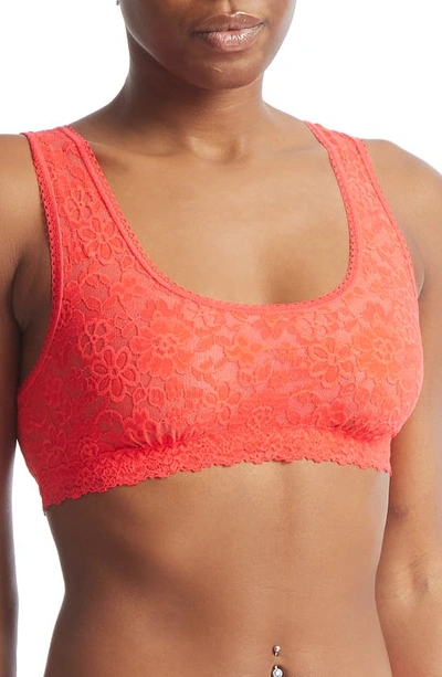 Hanky Panky Daily Lace Overlay Scoop Neck Bralette In Solar Energy